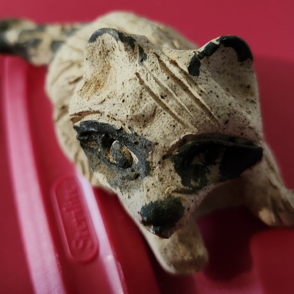 Handmade Raccoon, signed on bottom